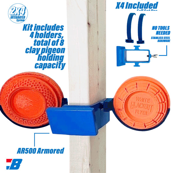 CLAY PIGEON HOLDER FOR 2X4BASH TARGET STEEL TARGET STND - American Ordnance