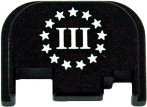 FITS MOST GLOCKS GEN 1-4!CRUXORD BACK PLATE 3% FLAG - American Ordnance