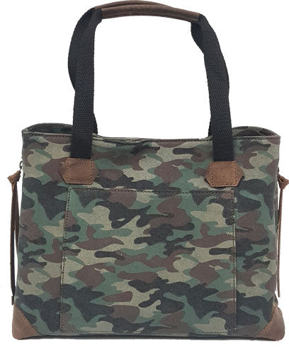 CANVAS CAMO TOTE STYLE&lt;VERSACARRY CONCEAL CARRY PURSE - American Ordnance