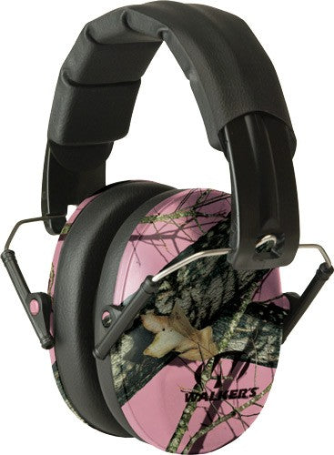 PRO-LOW PROFILE 22dB PINK CAMOWALKERS MUFF SHOOTING PASSIVE - American Ordnance