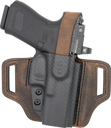 OWB HOLSTER PLY/BRN SF HELLCA!VERSACARRY INSURGENT THUMB BRK - American Ordnance