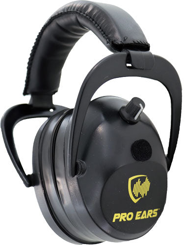 ELECTRONIC W/PADDED BASE BLKPRO EARS GOLD II 26 EAR MUFF - American Ordnance