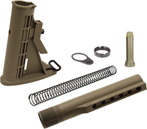 6 POSITION MIL-SPECUTG STOCK ASSEMBLY AR-15 FDE - American Ordnance