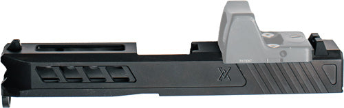 SLIDE W/RMS CUT&amp;PLATE BLK DLCTRUE PRECISION FOR GLOCK 19 - American Ordnance