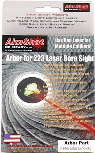 ARBOR FOR USE W/.223 BORESIGHTAIMSHOT 6.5GRENDEL/6MM ARC - American Ordnance