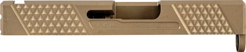 SLIDE V2 FLAT DARK EARTHGREY GHOST PREC FOR GLOCK 43 - American Ordnance