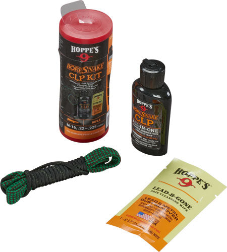 COMBO W/CLP .22/.223 RIFLEHOPPES BORESNAKE CLEANING KIT - American Ordnance