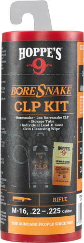 COMBO W/CLP .22/.223 RIFLEHOPPES BORESNAKE CLEANING KIT - American Ordnance