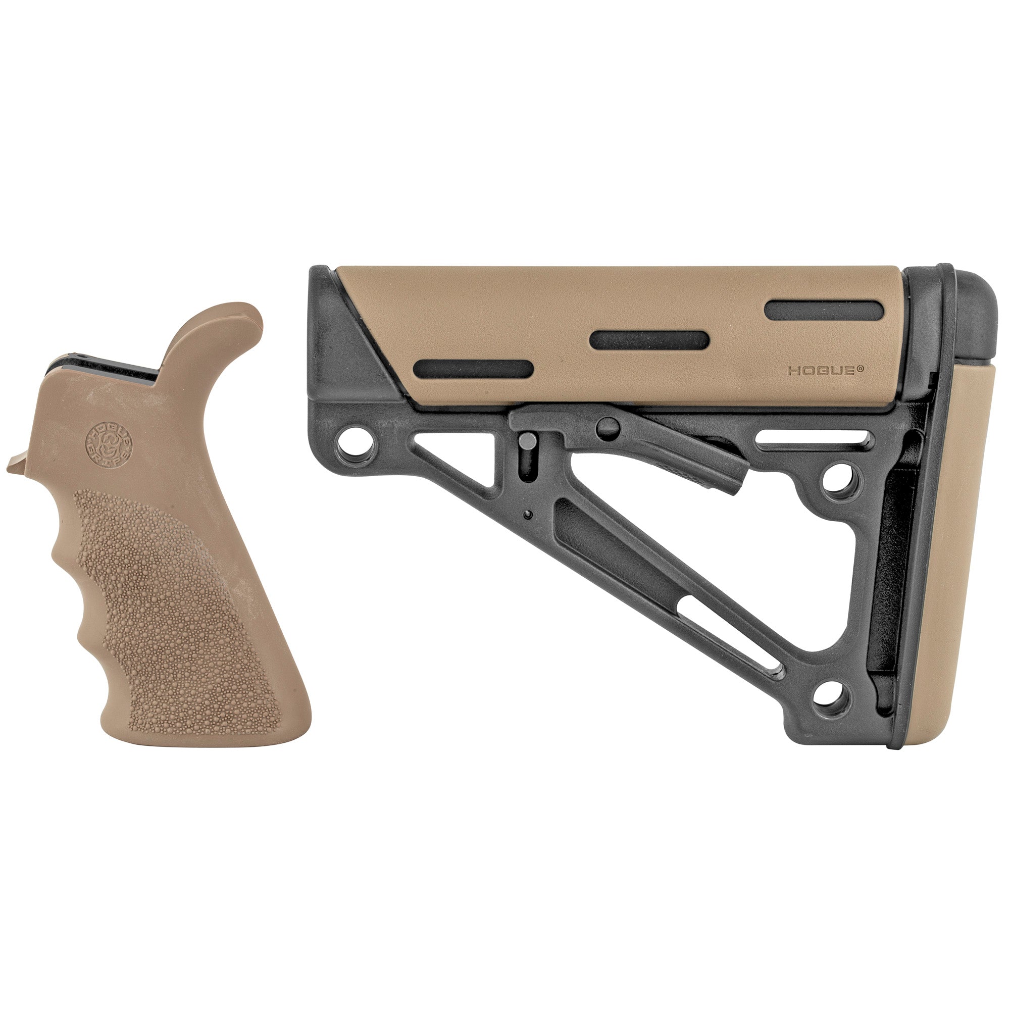 HOGUE AR15 KIT GRP/STCK MIL SPEC FDE - American Ordnance