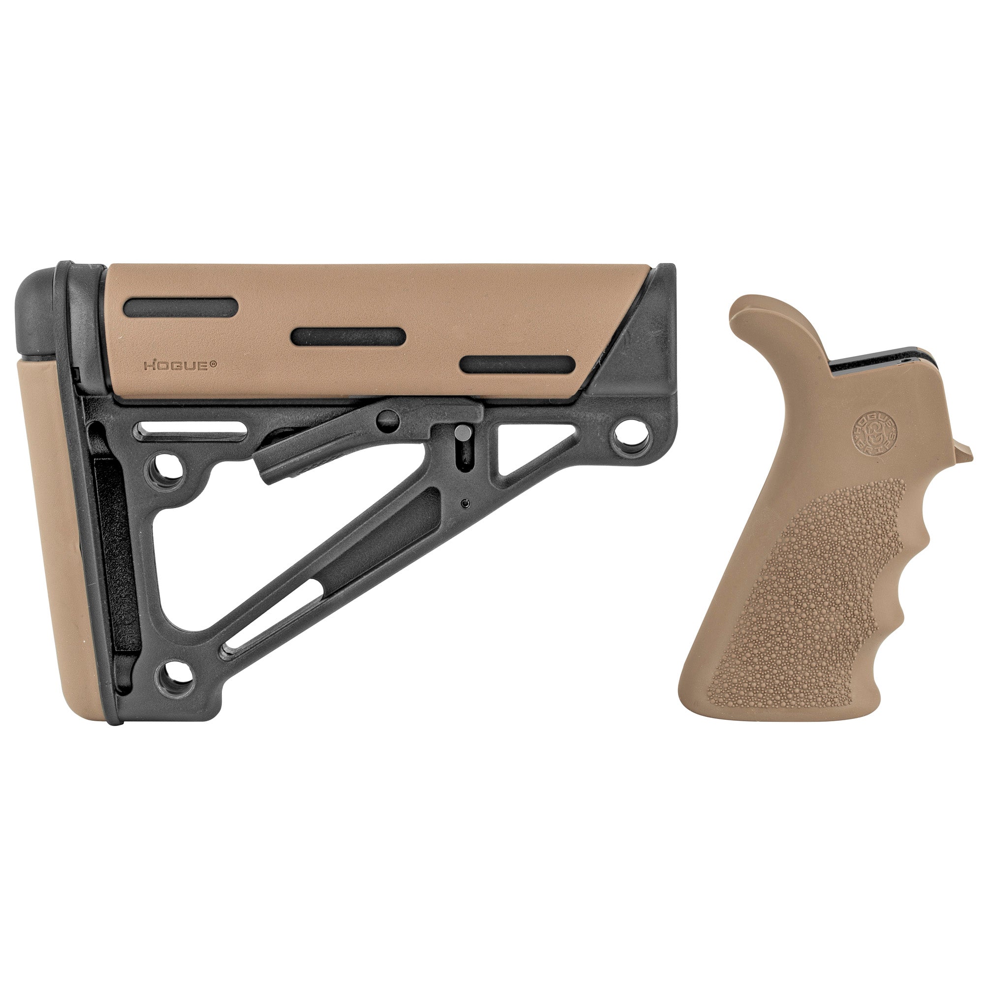 HOGUE AR15 KIT GRP/STCK MIL SPEC FDE - American Ordnance