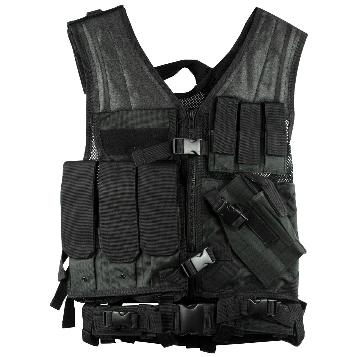 NCSTAR TACTICAL VEST MED-2XL BLK - American Ordnance