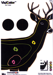 DEER 13&quot;X18&quot; 10-PACKCHAMPION VISICOLOR TARGET - American Ordnance