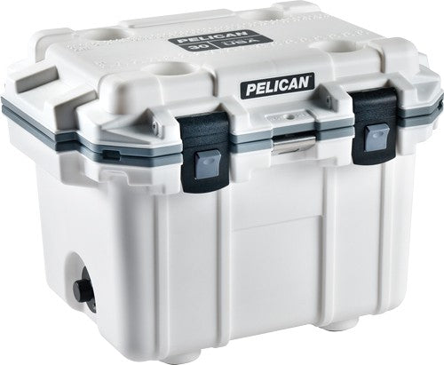 ELITE WHITE/GRAYPELICAN COOLERS IM 30 QUART - American Ordnance