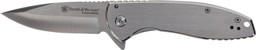 3" SS/SS DROP POINT W/PKT CLIPS&W KNIFE EXECUTIVE PLATINUM - American Ordnance