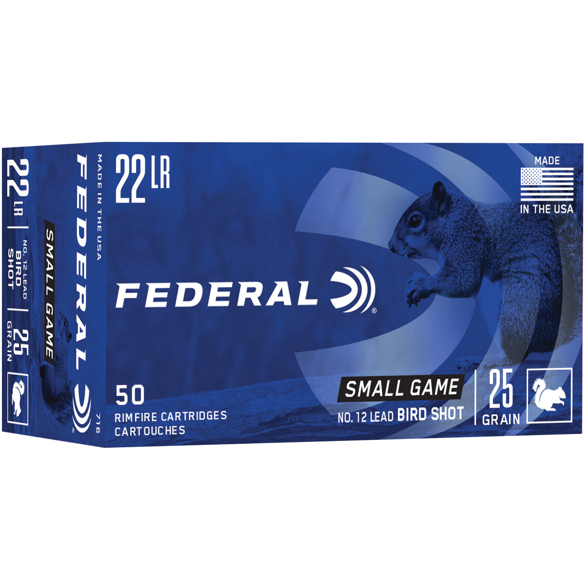 FEDERAL 22LR #12 LEAD BIRDSHOT 50RD