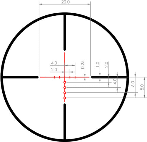 EOTECH VUDU X 1-6X24MM 30MM SFP ILLUM BD1