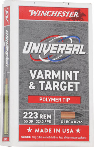 WINCHESTER VARMINT 223 REM 55GR POLY TIPPED 20RD