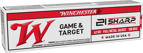 WINCHESTER USA 21 SHARP 42GR FMJ 1325 FPS 100RD