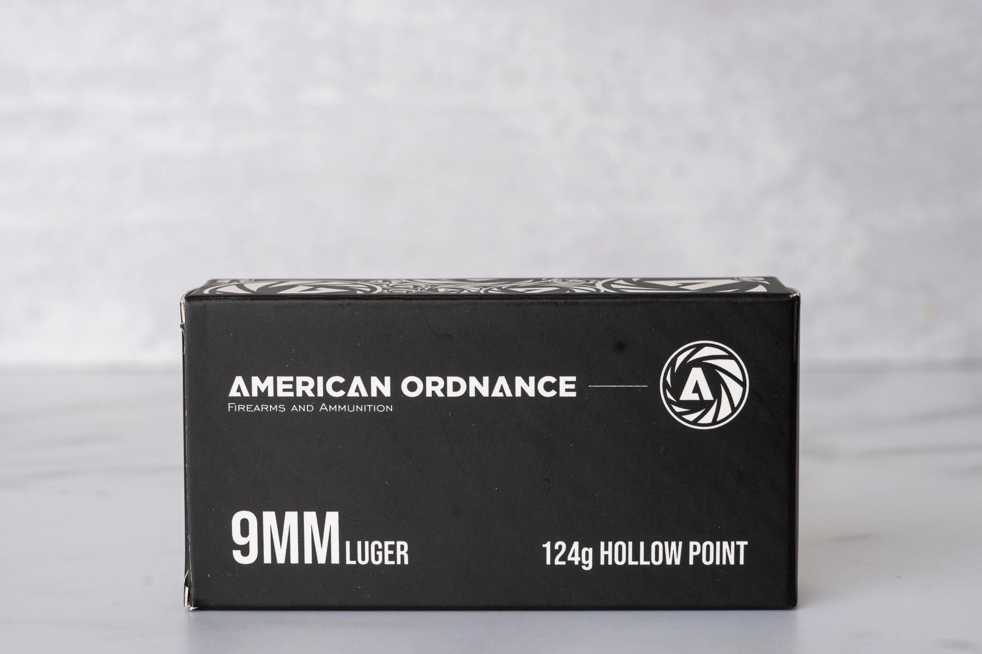 9MM Luger 124g Hollow Point 50 Round Box - American Ordnance