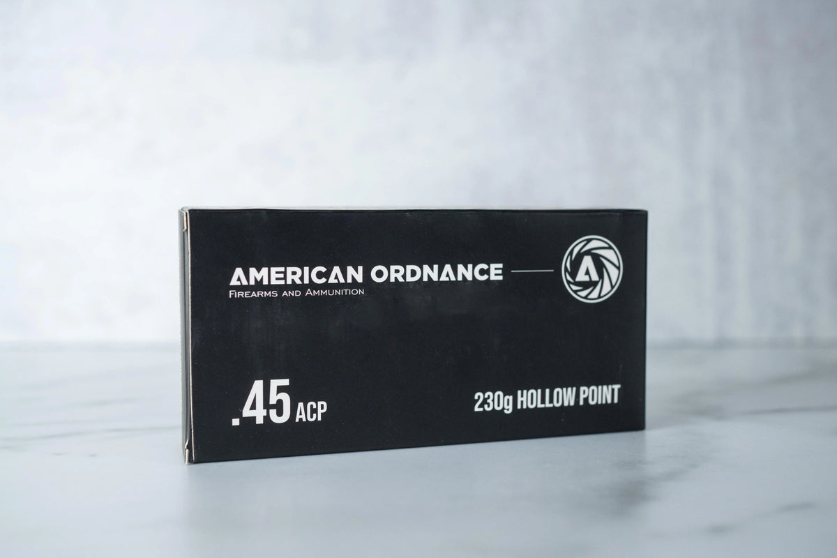 .45ACP 230g Hollow Point 50 Round Box - American Ordnance