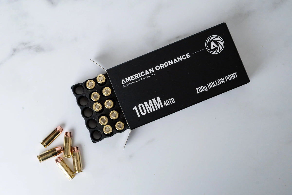 10MM Auto 200g Hollow Point 50 Round Box - American Ordnance