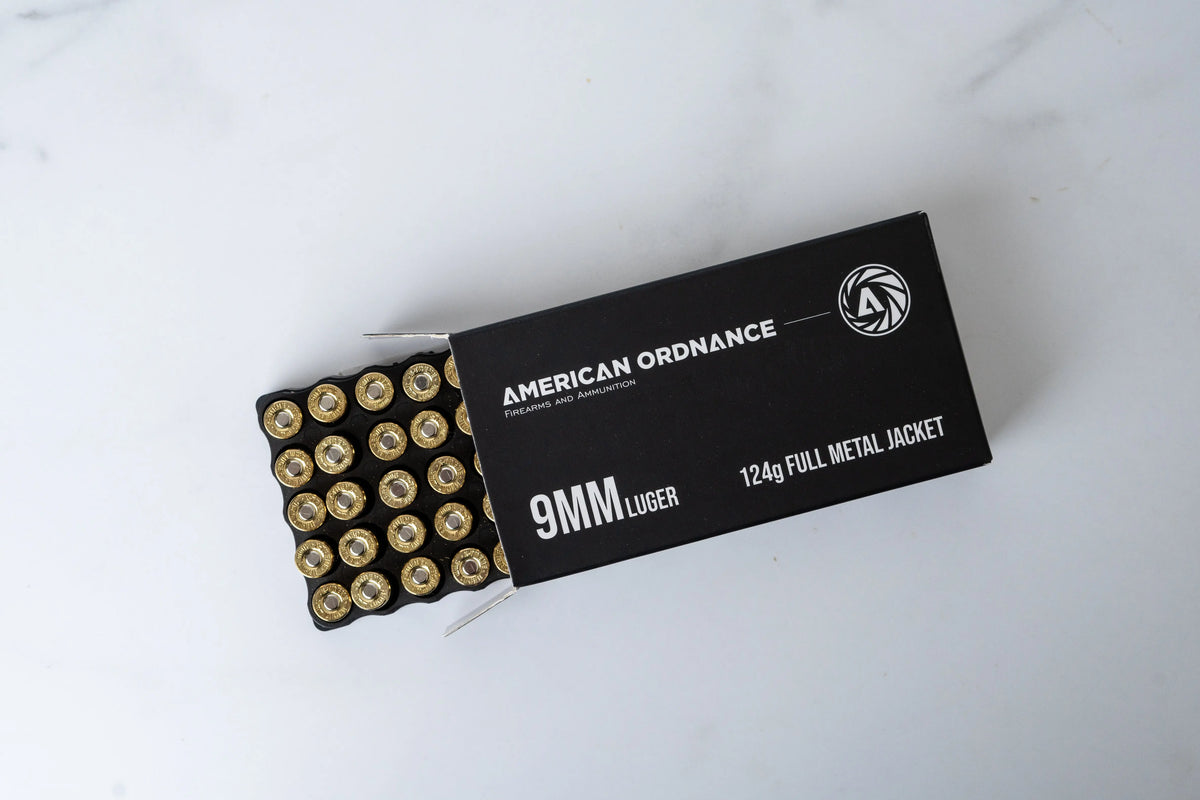 9mm 124g FMJ 500rd Bulk Pack - American Ordnance