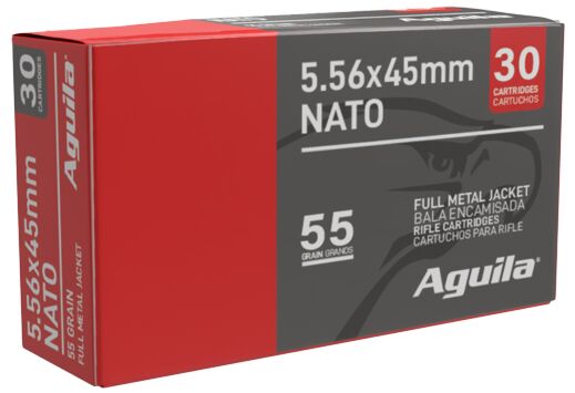 AGUILA 5.56X45 55GR FMJ 20RD