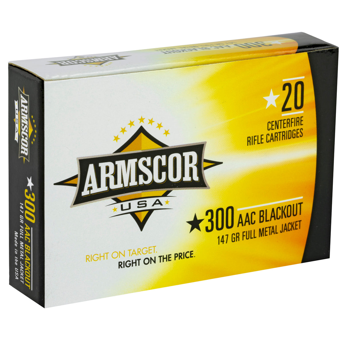 ARMSCOR 300 AAC 147GR FMJ 20RD