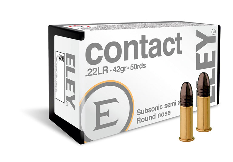 ELEY CONTACT SUBSONIC 22LR 42GR RN 50RD