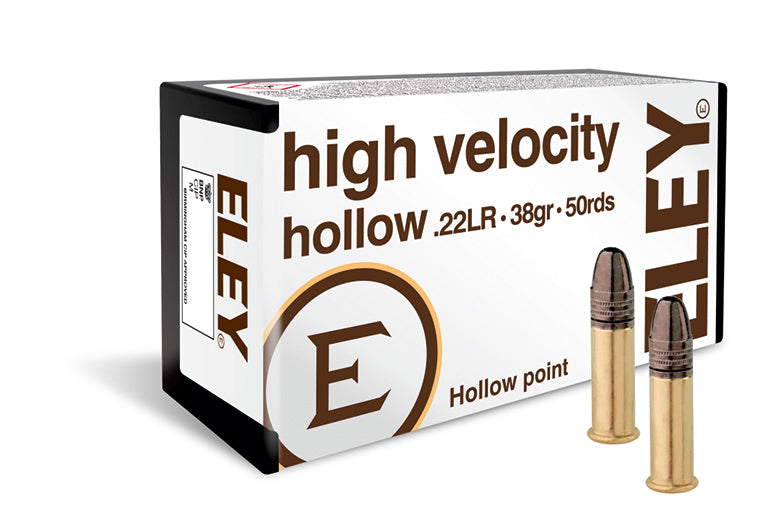 ELEY HIGH VELOCITY 22LR 38GR HP 50RD