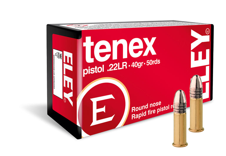 ELEY TENEX PISTOL 22LR 40GR RN 50RD