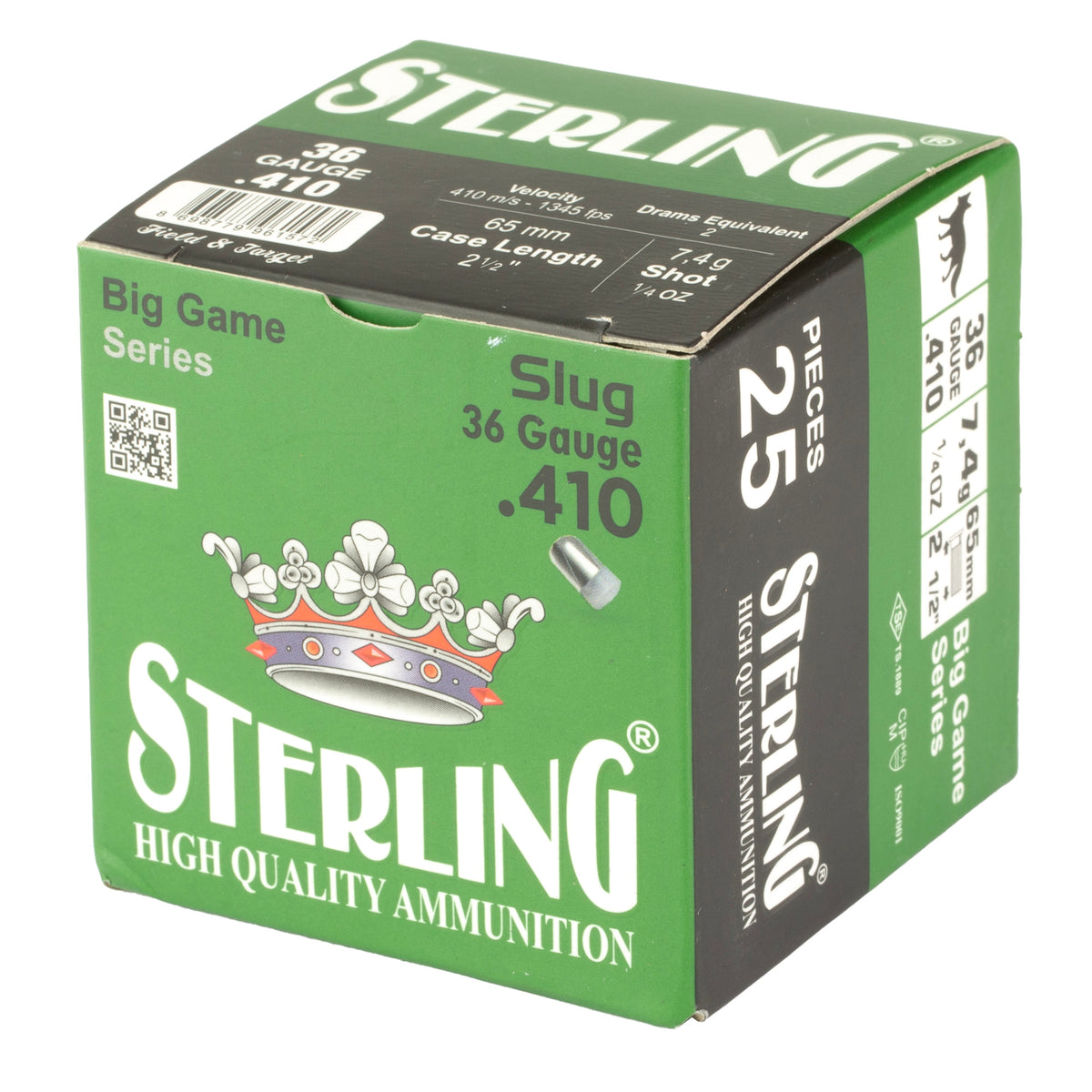 STERLING BIG GAME 410 2.5&quot; SLUG 25RD