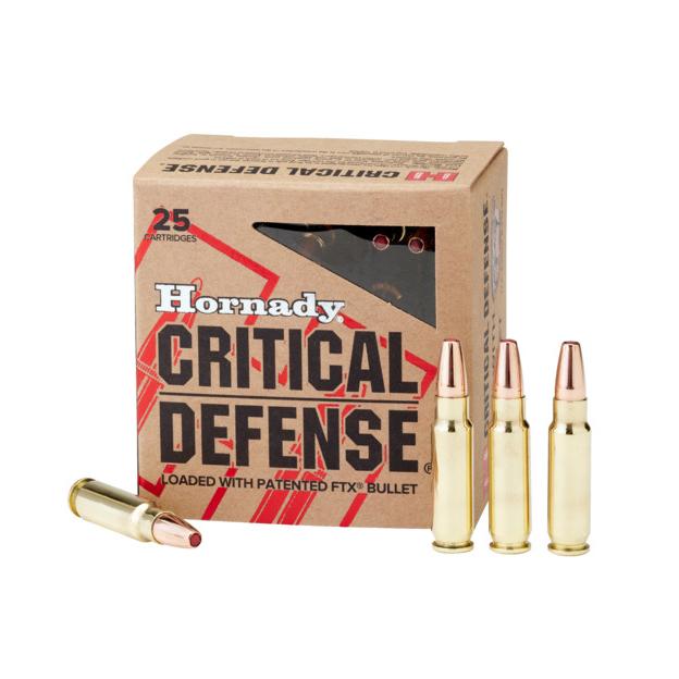 HORNADY CRITICAL DEFENSE 5.7X28MM 40GR FTX 25RD