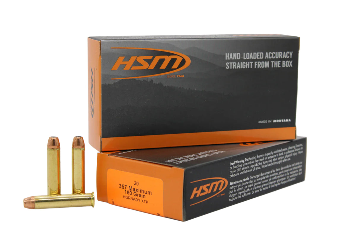 HSM 357 MAXIMUM 180GR XTP 20RD