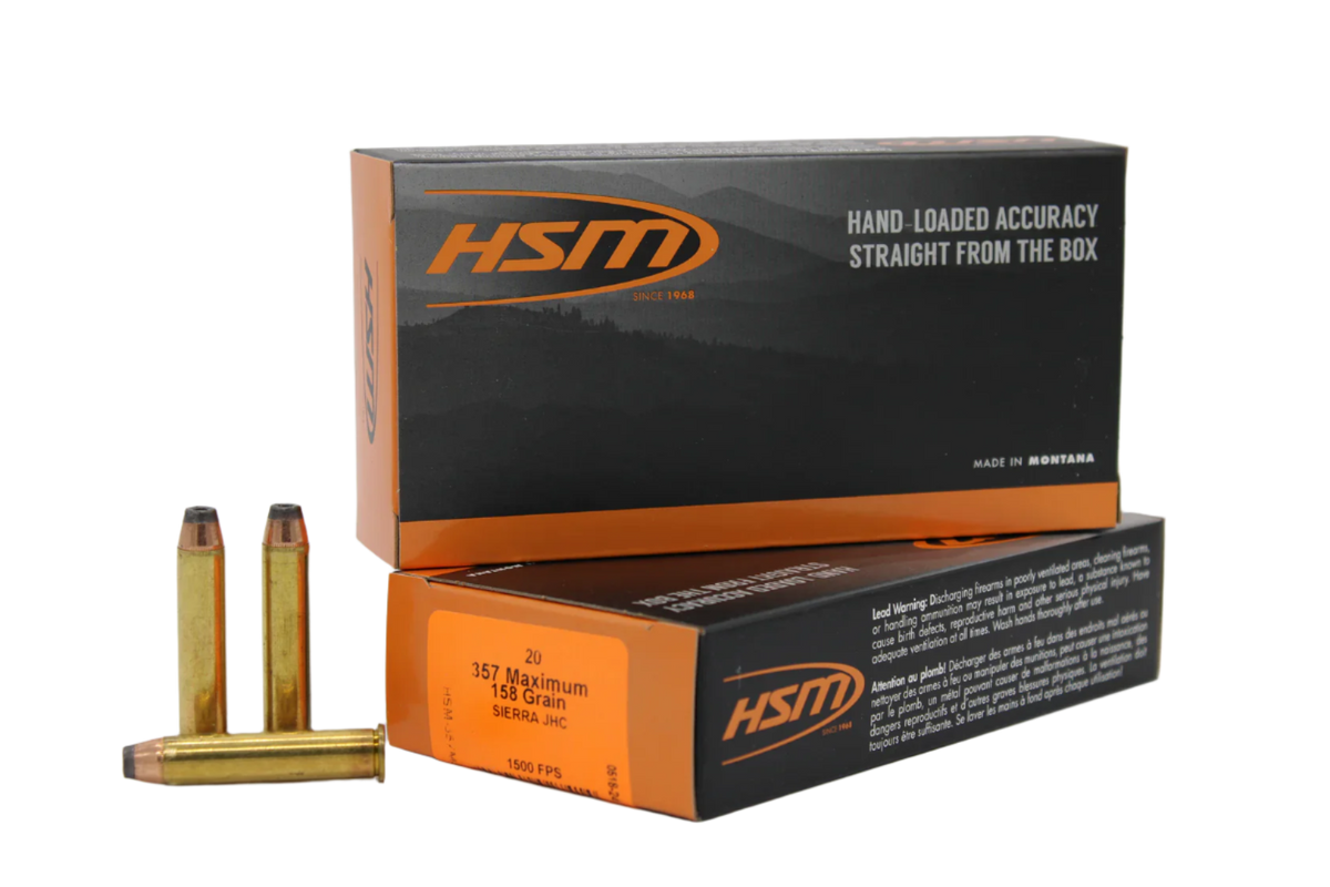 HSM 357 MAXIMUM 158GR JHP 20RD