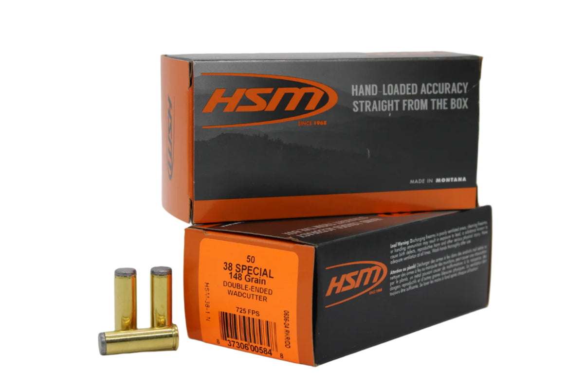 HSM 38 SPECIAL 148GR HARD CAST DEWC 50RD