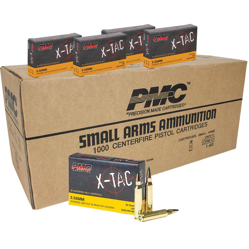 PMC X-TAC 5.56NATO 62GR LAP 1000RD Case