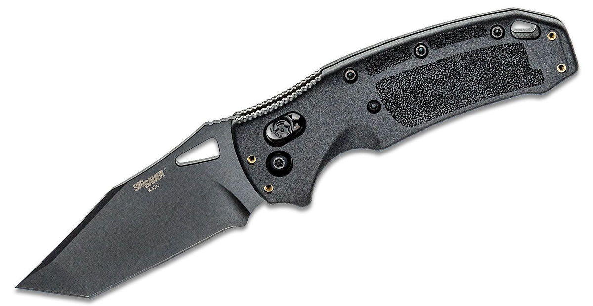 HOGUE SIG K320 NITRON 3.5&quot; BLD ABLE LOCK FOLDER TANTO BLACK