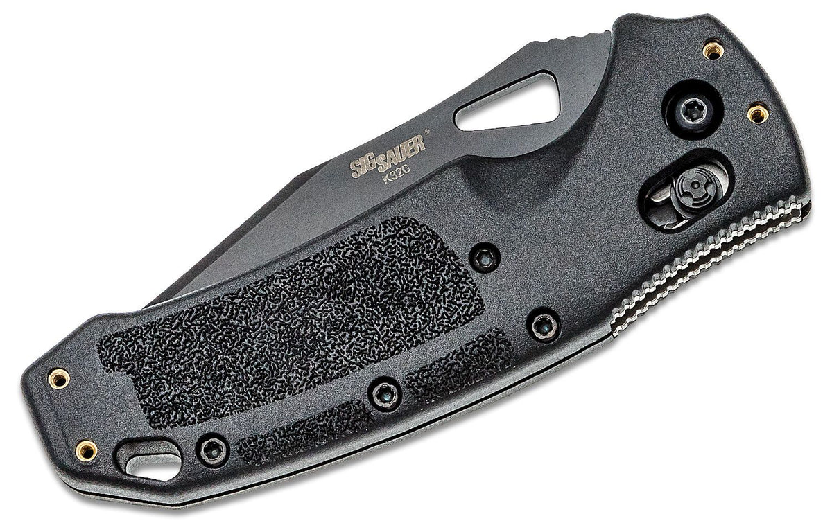 HOGUE SIG K320 NITRON 3.5&quot; BLD ABLE LOCK FOLDER TANTO BLACK