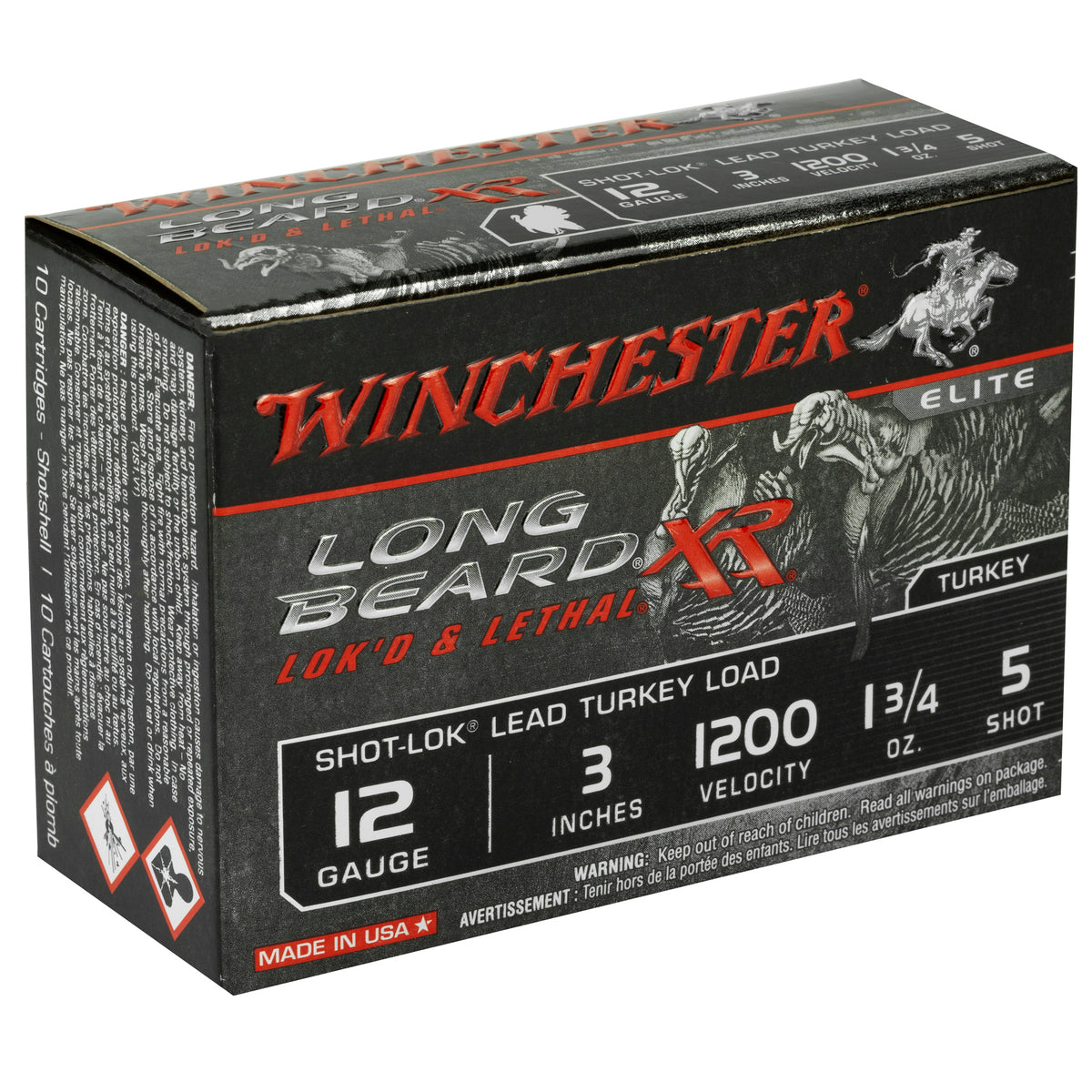 WINCHESTER LONG BEARD XR 12GA 3&quot; 1-3/4OZ #5 10RD