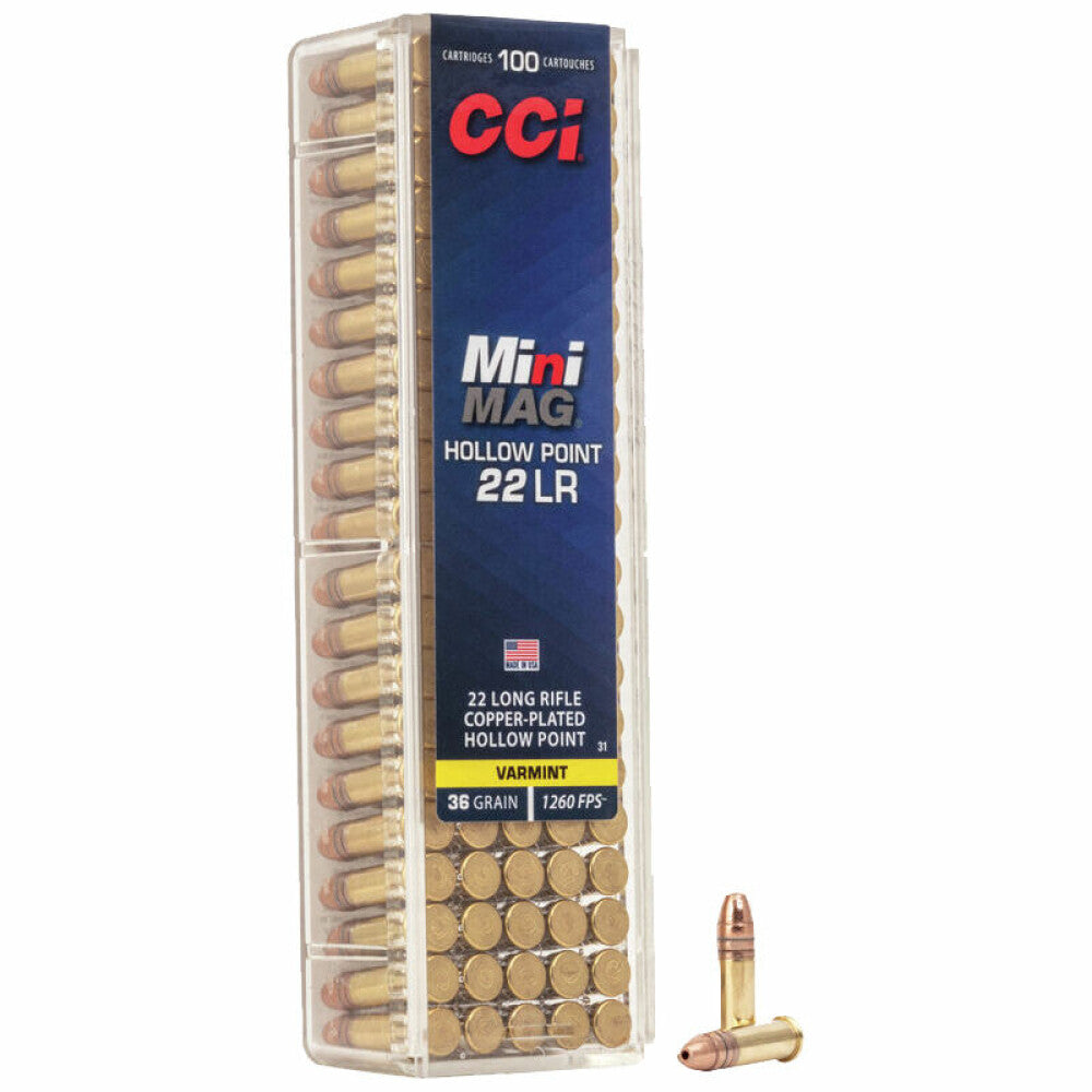 CCI MINI-MAG 22LR 36GR PLATED HP 1260FPS 300RD